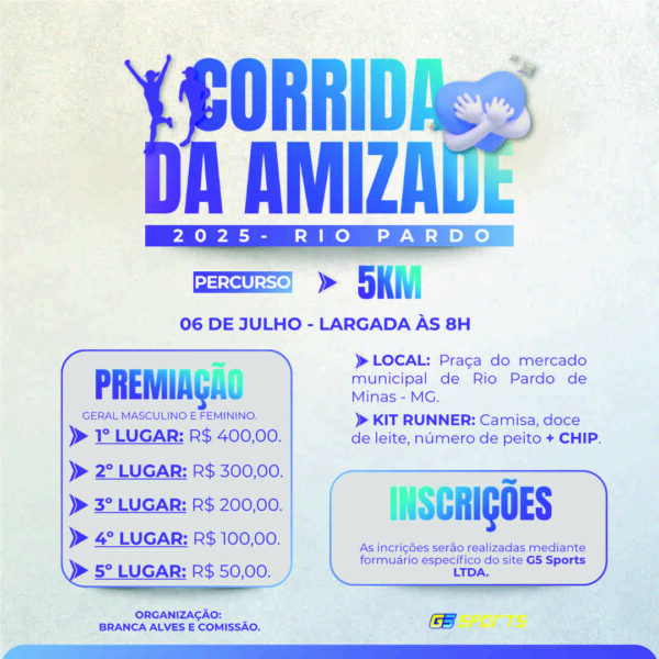 1ª Corrida da Amizade Rio Pardo de Minas